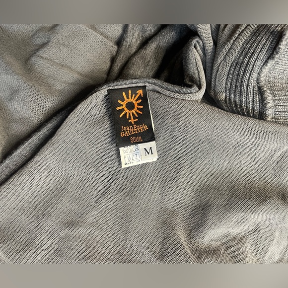 Y2K Vintage Jean Paul Gaultier Soliel Grey Knit Dress - Picture 4 of 11